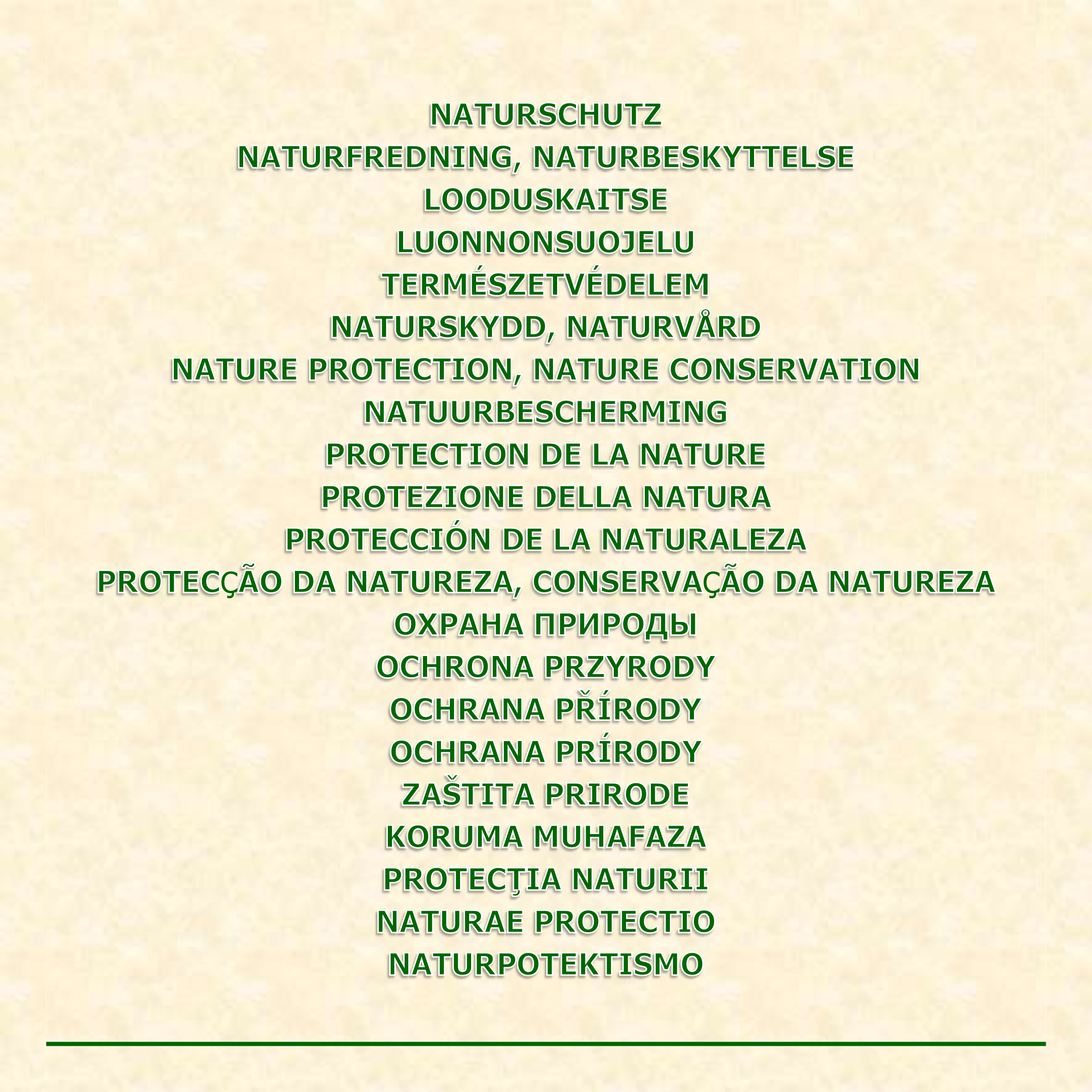 A természetvédelem egyik nemzetközi fahabitusa
