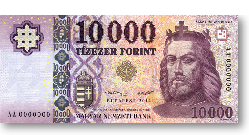 A tízezer forintos bankjegy biztonsági elemei